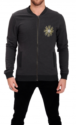 Sweatshirt bomber zip  Cactus Flower